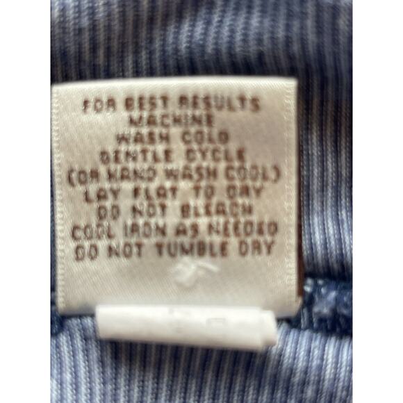 Peter Millar Polo Shirt Mens XL Crown Soft Golf Blue Striped Cotton Silk Blend - Picture 4 of 6